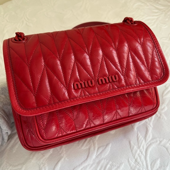 Miu Miu Quilted Flap Shoulder Bag - Picture 5 of 16